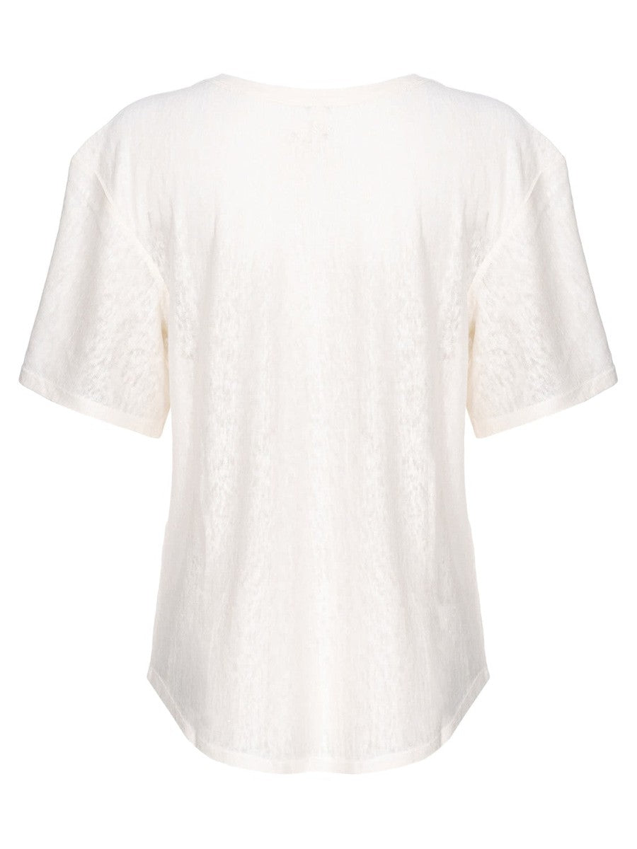 T-shirt Trolls in Lino Fiammato-Top-Pinko-Vittorio Citro Boutique