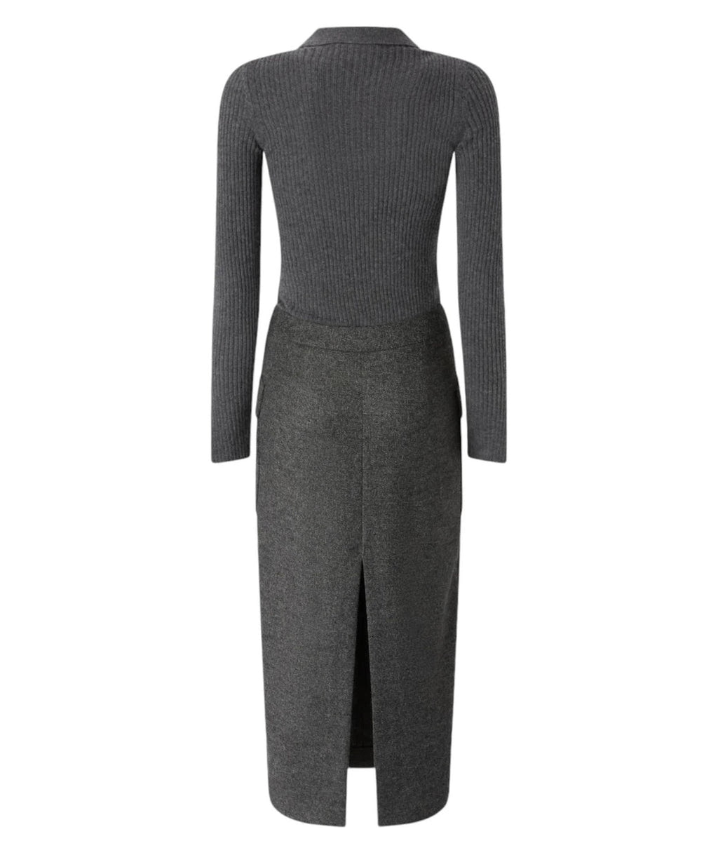 Abito effetto due pezzi maglia e gonna-Pinko-Abiti-Vittorio Citro Boutique