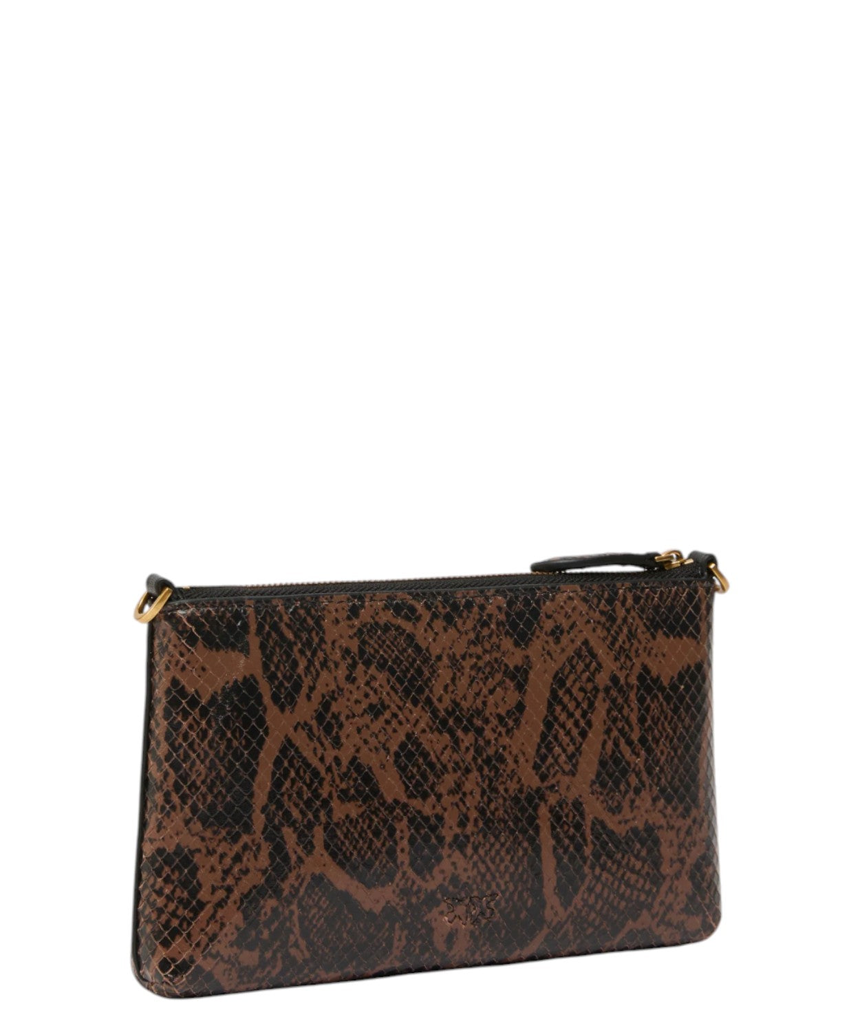 Pochette Pinko Mini Flat Orizzontale in Pelle Pitone