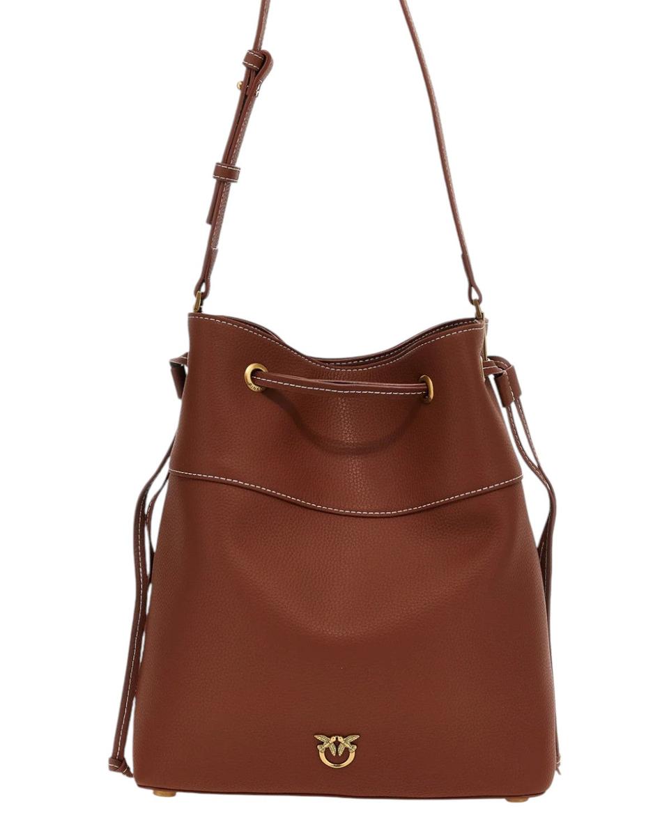 Borsa Secchiello in Pelle Pinko con Tracolla Regolabile-Pinko-Borse a spalla-Vittorio Citro Boutique