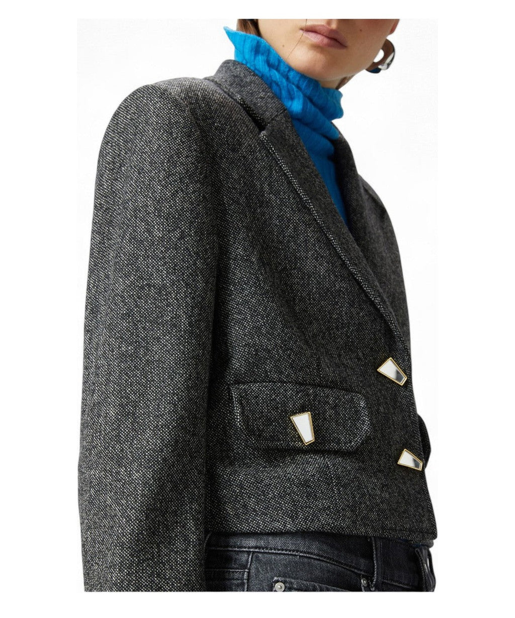 Giacca Vivona in Tweed con Dettagli in Metallo-Giacche-Pinko-Vittorio Citro Boutique