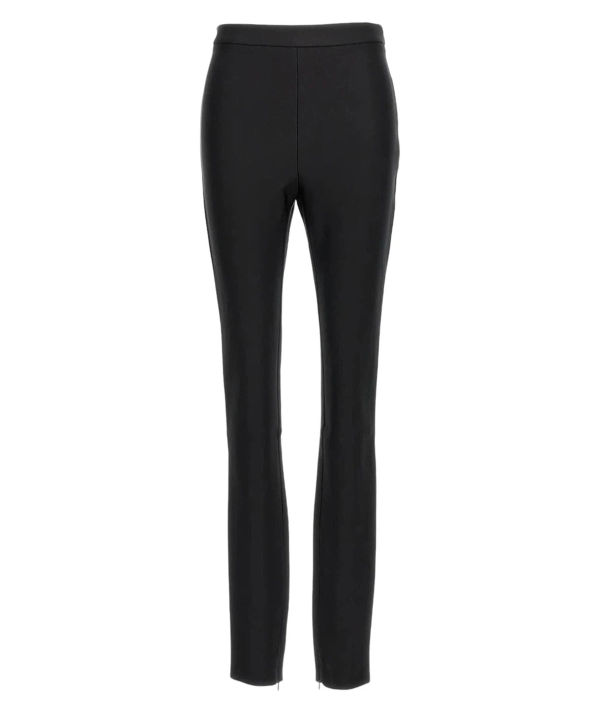 Pantaloni dritti Poe nero con piega stirata-Pinko-Pantaloni-Vittorio Citro Boutique