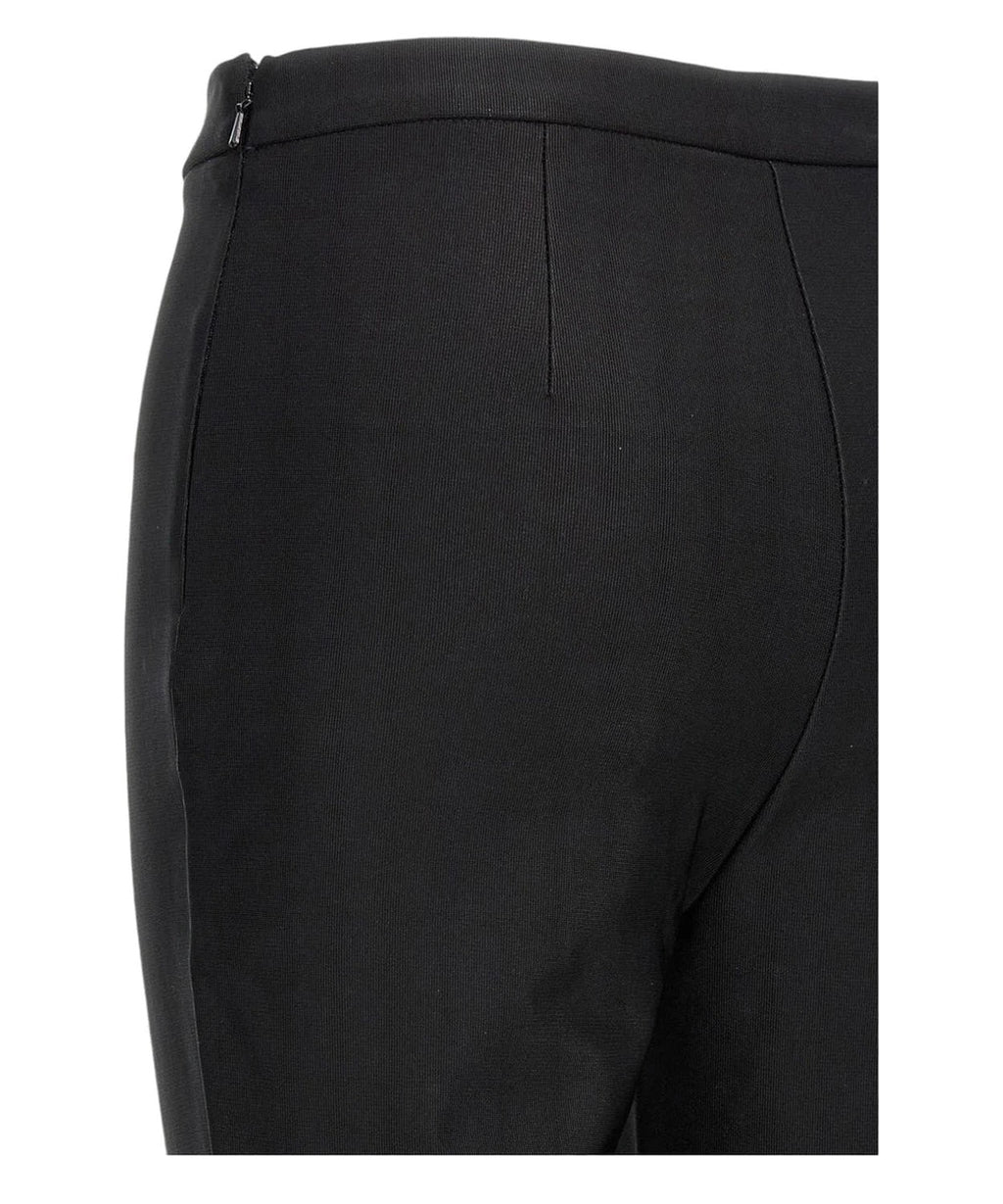 Pantaloni dritti Poe nero con piega stirata-Pinko-Pantaloni-Vittorio Citro Boutique