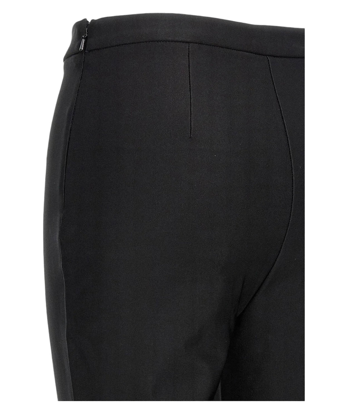 Pantaloni dritti Poe nero con piega stirata-Pinko-Pantaloni-Vittorio Citro Boutique