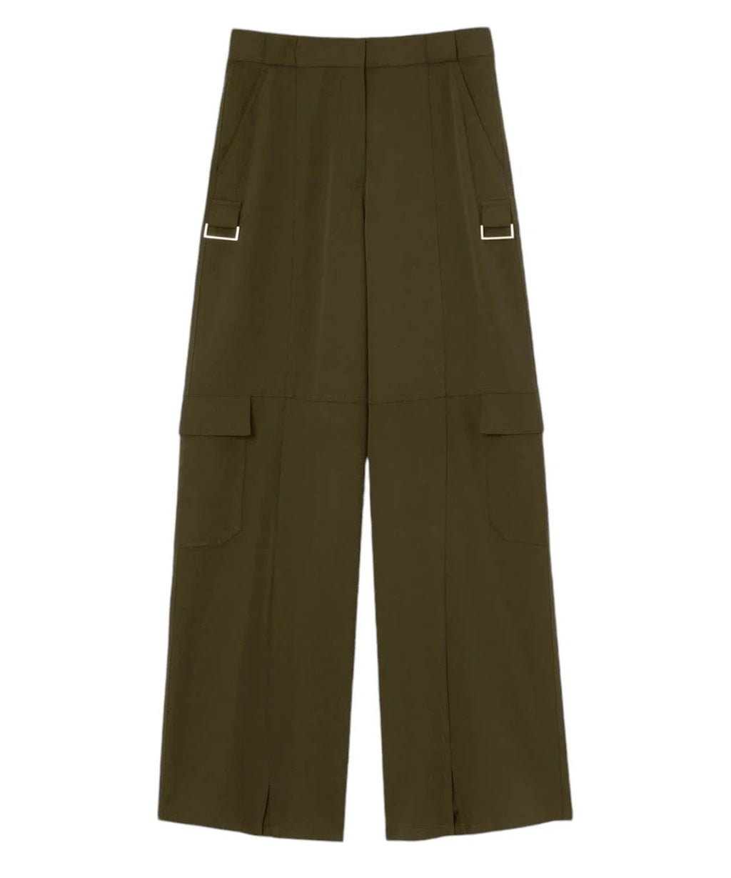 Pantaloni Pelaggi Cargo Fluidi a Gamba Ampia-Pinko-Pantaloni-Vittorio Citro Boutique