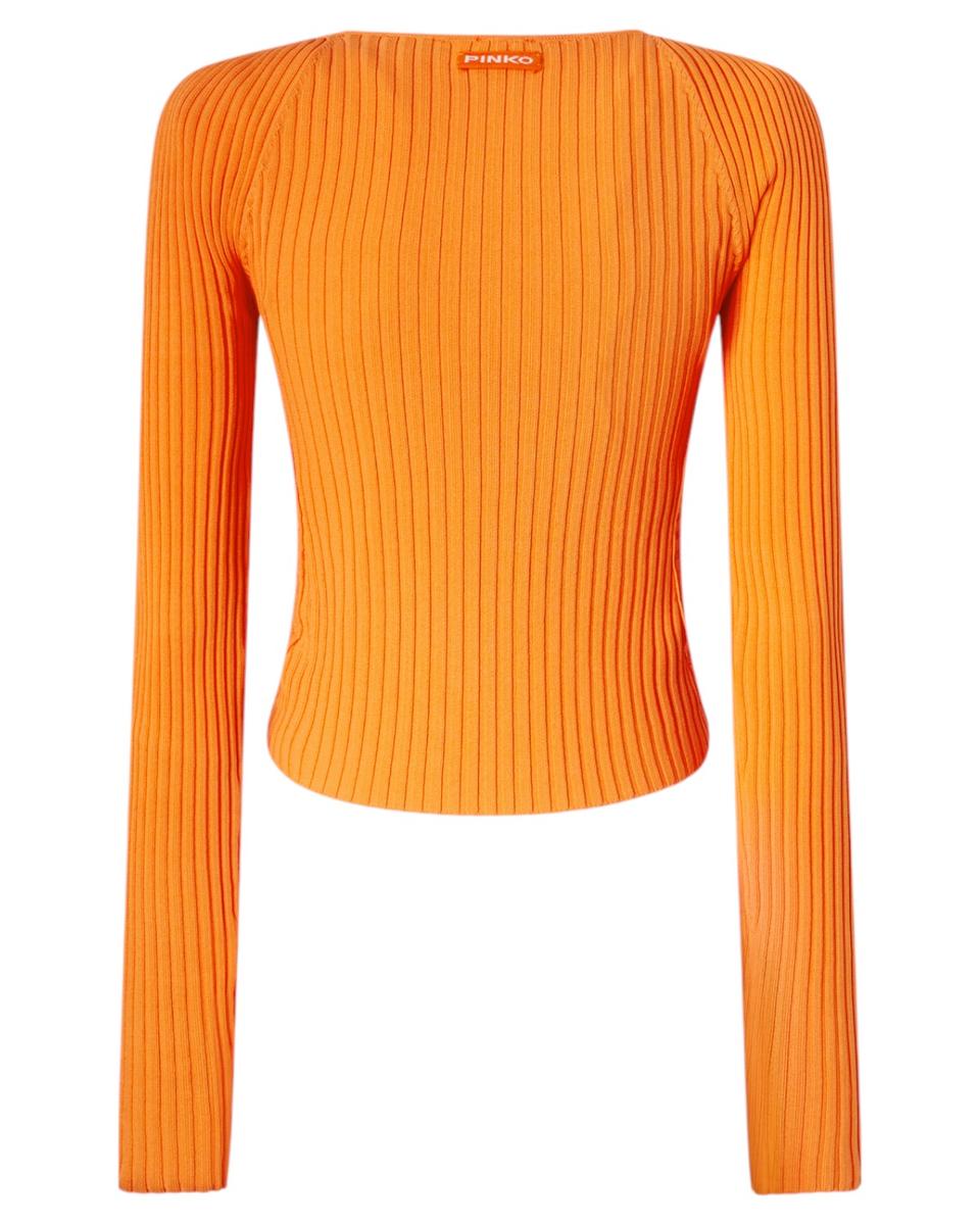 Cardigan Aderente a Costine con Motivo Sunny e Bottoni-Pinko-Maglieria-Vittorio Citro Boutique