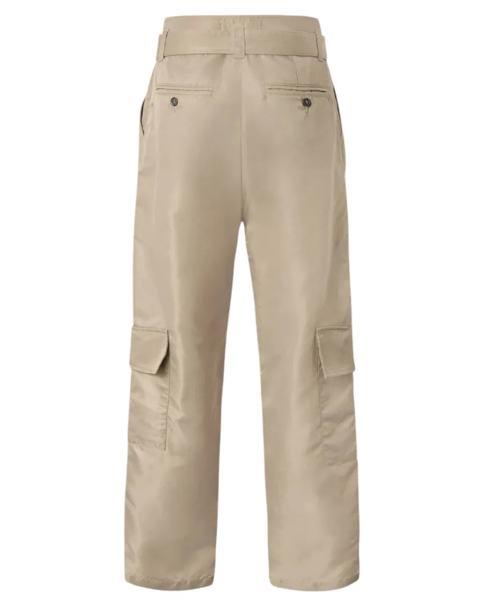 Pantaloni cargo slouchy a vita alta con cintura-Pinko-Pantaloni-Vittorio Citro Boutique