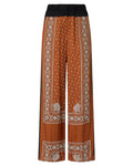 Pantaloni Wide-Leg Stampa Bandana in Viscosa Leggera-Pinko-Pantaloni-Vittorio Citro Boutique