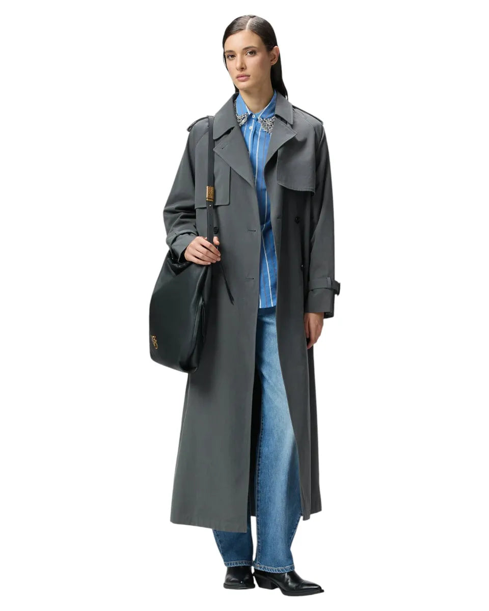 Camicia a Righe con Colletto Gioiello-Pinko-Camicie-Vittorio Citro Boutique