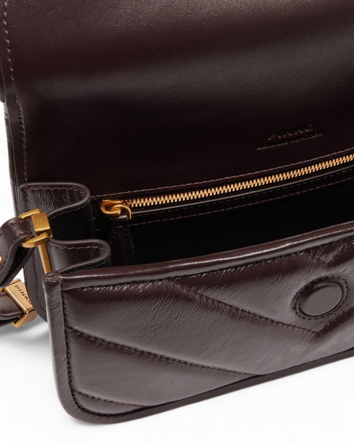 Love Bag Box Baguette Big in pelle chevron-Pinko-Borse a spalla-Vittorio Citro Boutique