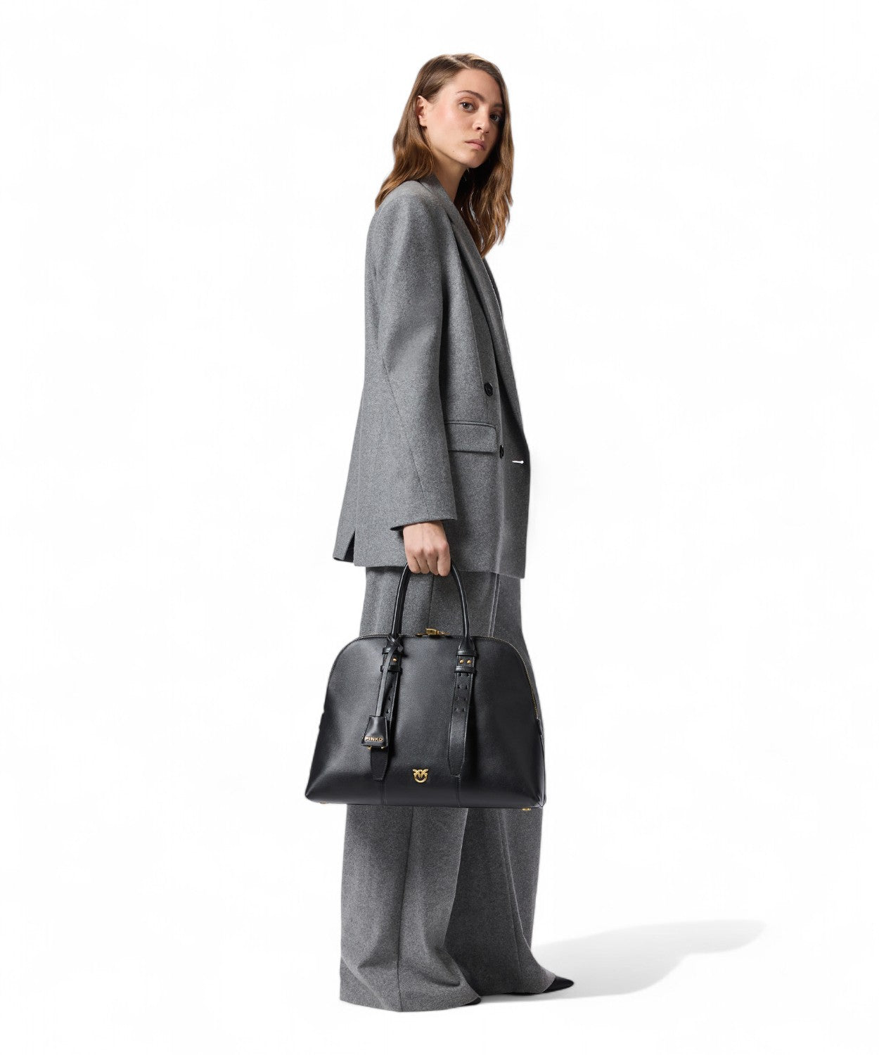 Borsa Bowling Escape Maxi in Pelle PINKO-Pinko-Borse a mano-Vittorio Citro Boutique