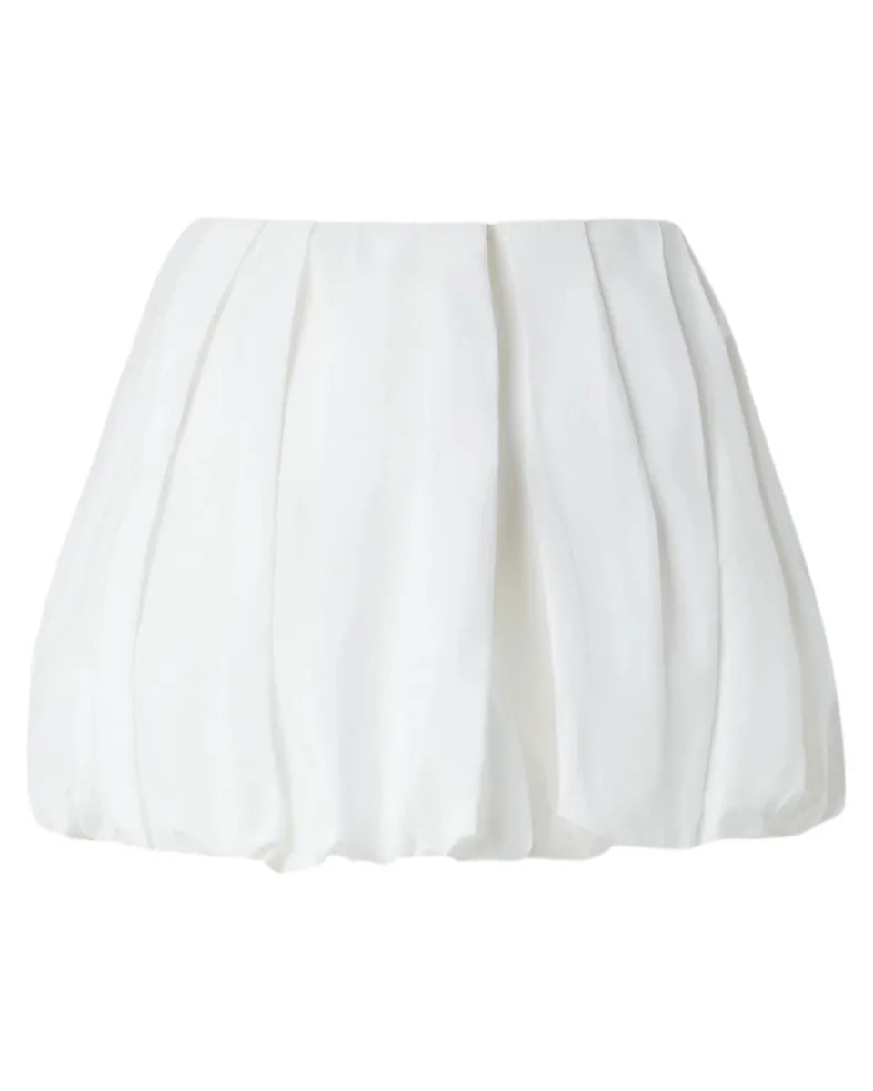 Minigonna Balloon in Popeline A Pieghe con Tasche-Pinko-Gonne-Vittorio Citro Boutique