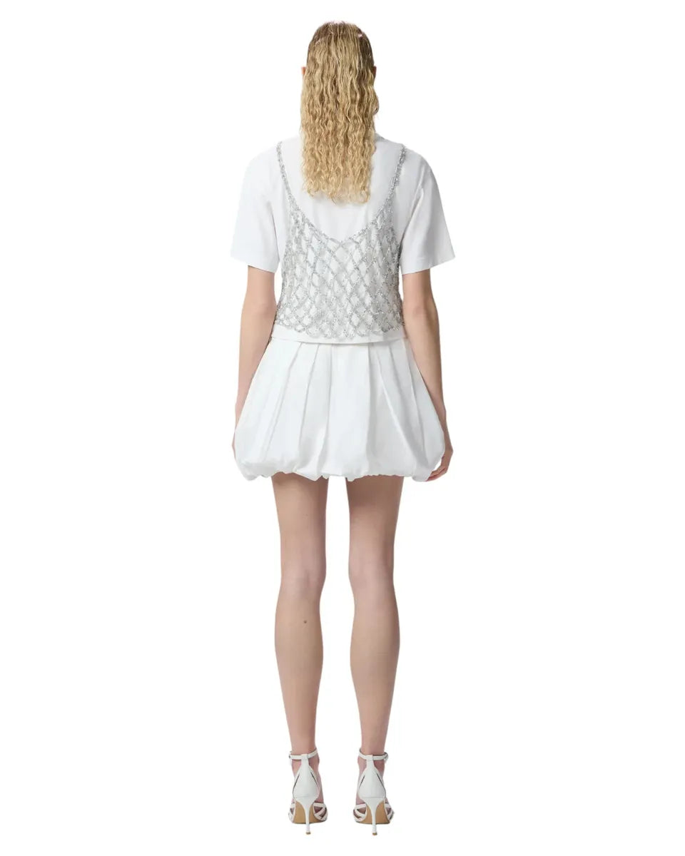 Minigonna Balloon in Popeline A Pieghe con Tasche-Pinko-Gonne-Vittorio Citro Boutique