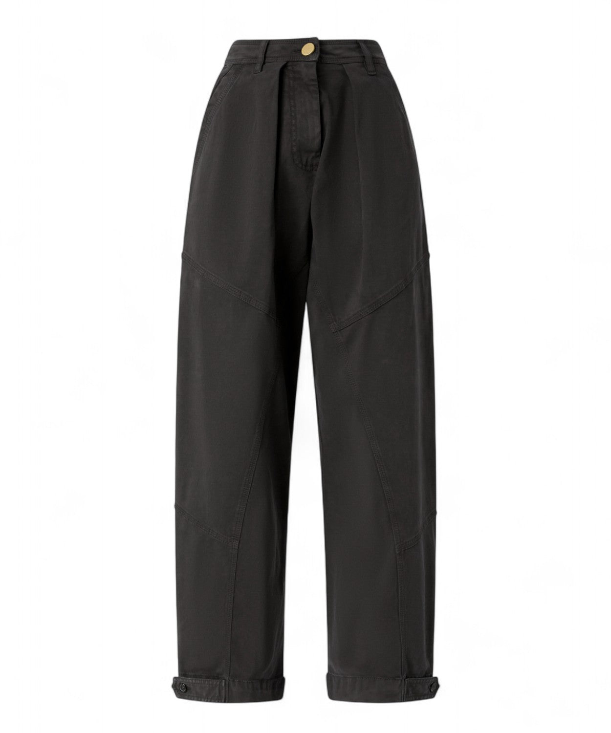 Pantaloni balloon in cotone smerigliato-Pinko-Pantaloni-Vittorio Citro Boutique