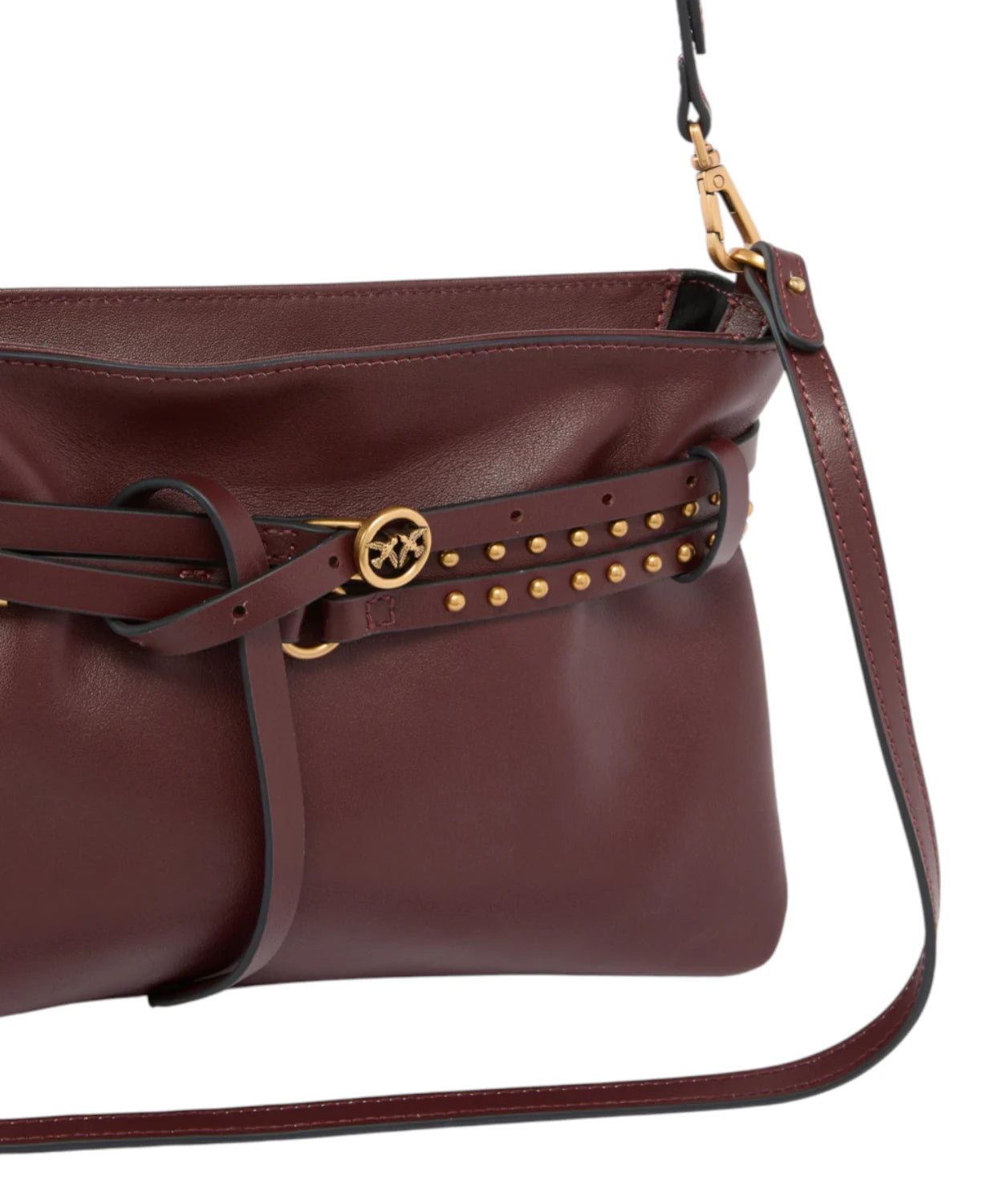Borsa a Spalla Pinko Belt Mini in Pelle