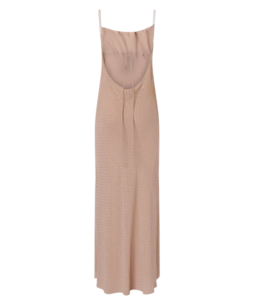 Robe longue slipdress PINKO avec strass