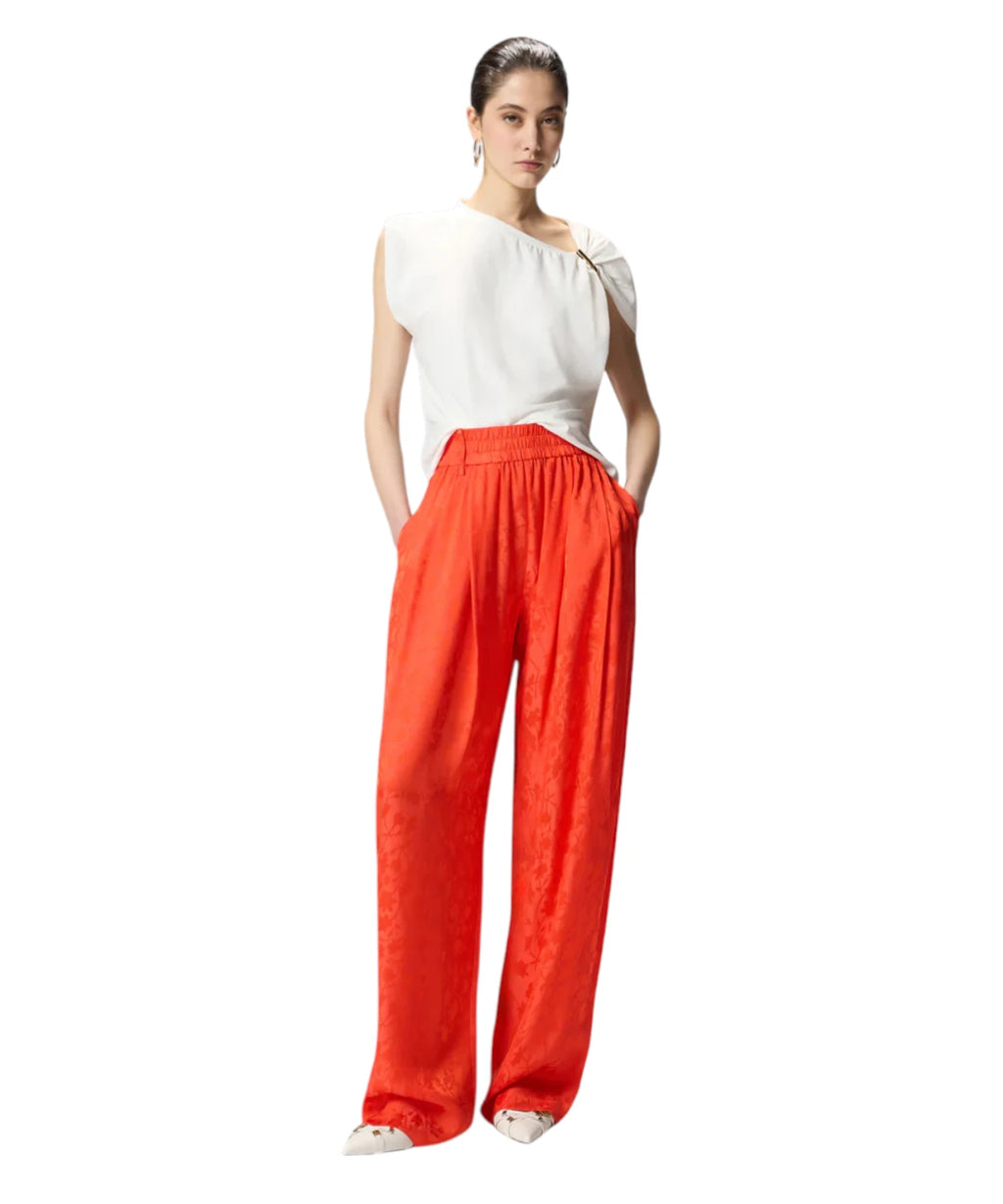 Top PINKO en coton stretch avec détail doré