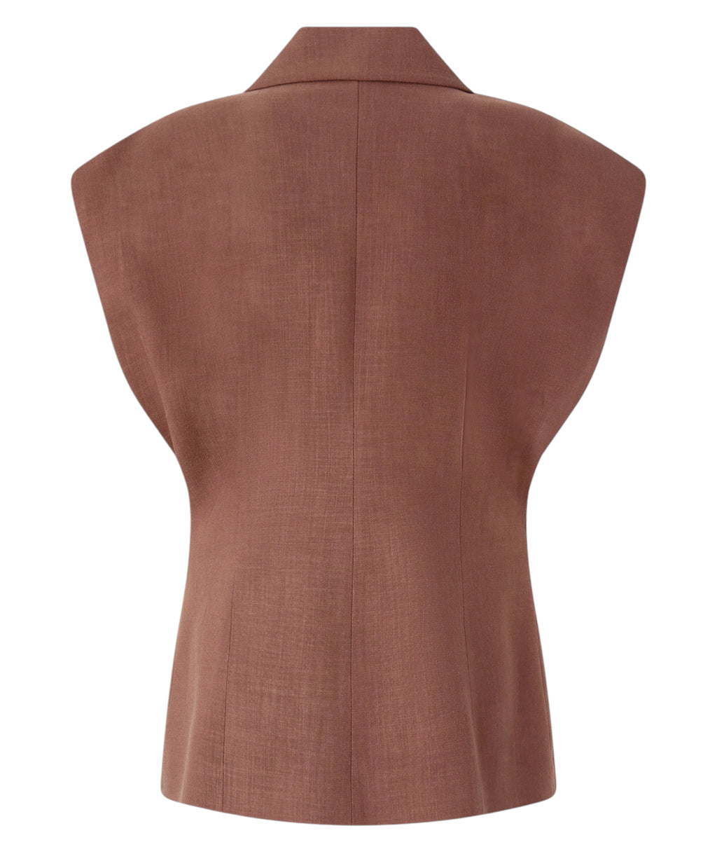 Veste sans manches FLOELLA Pinko effet lin