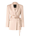 Veste en satin double face avec ceinture
