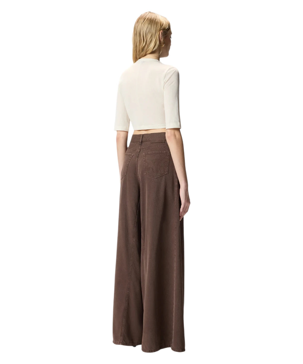 Maglia Cropped Pinko KYMBERLY avec Chaîne Dorée