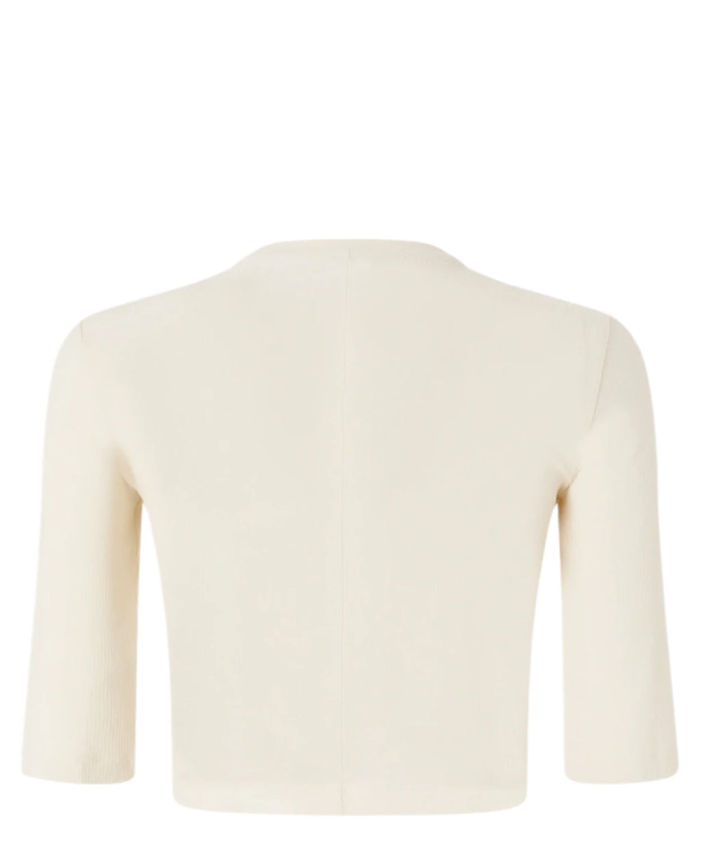 Maglia Cropped Pinko KYMBERLY avec Chaîne Dorée