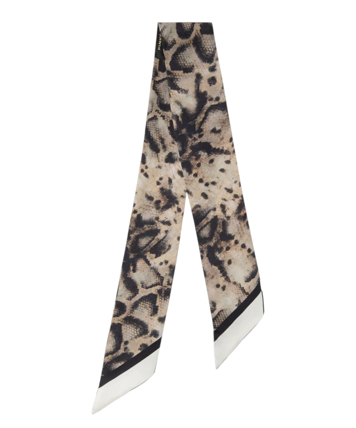 Foulard Twilly Pogo in Misto Seta con Stampa Snake
