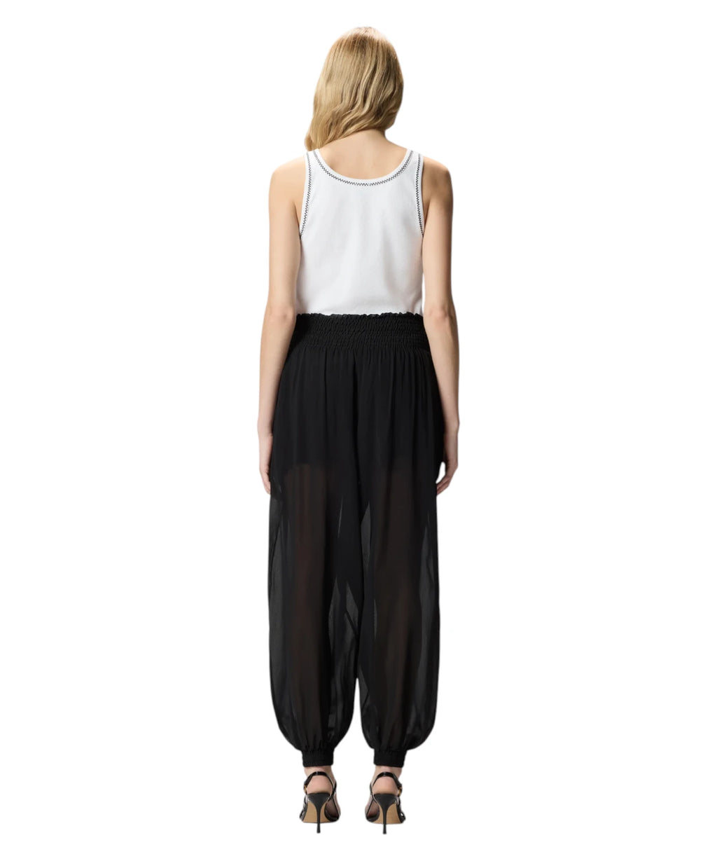 Pinko Canotta BITETTO en coton stretch avec broderie Love Birds
