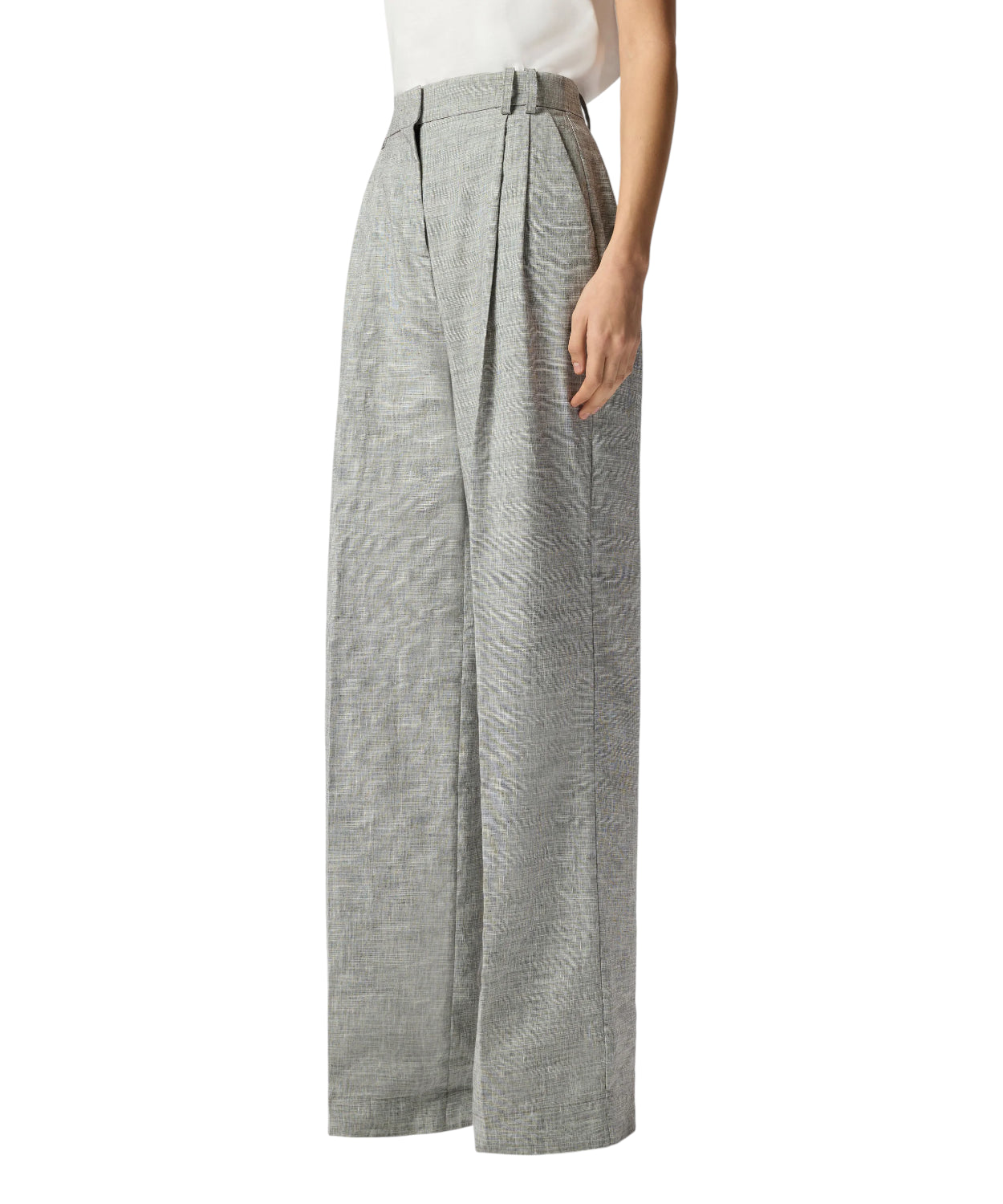 Pantaloni Brescello Pinko in Lino Fiammato