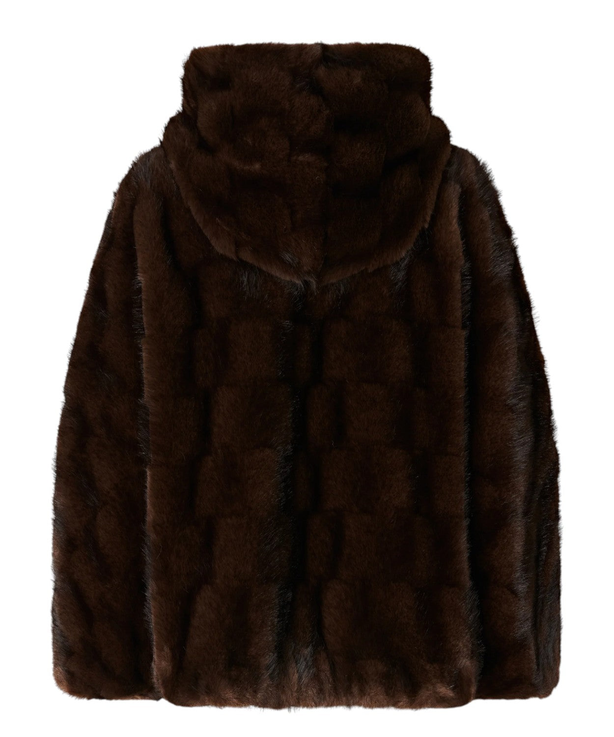 Giacca Blouson Pelliccia con Cappuccio Pinko