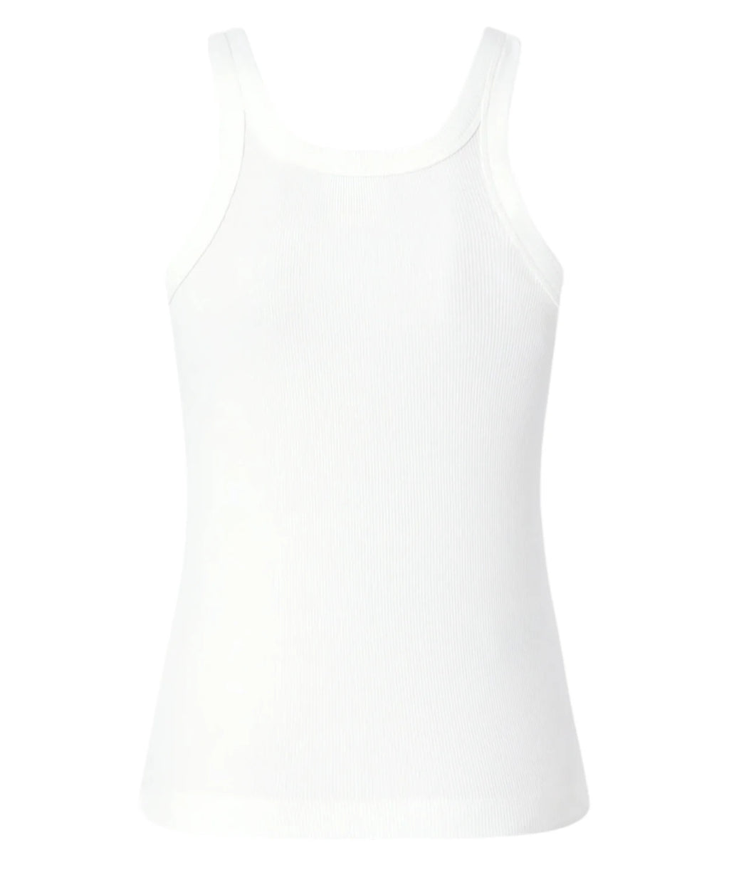 Débardeur Pinko CAIPIROSKA avec logo strass en coton stretch
