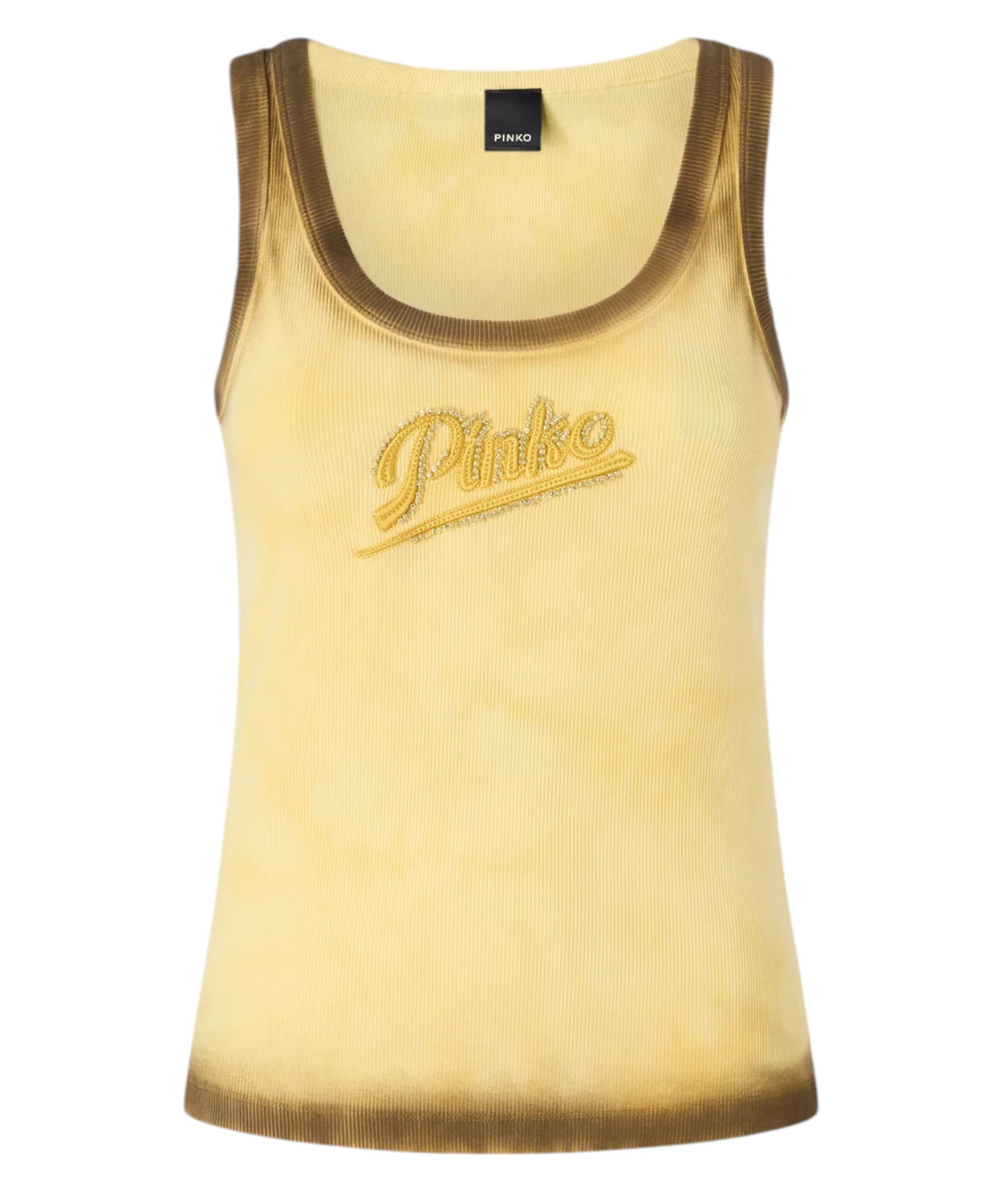 Canotta Pinko COSMOPOLITAN con strass e effetto spray