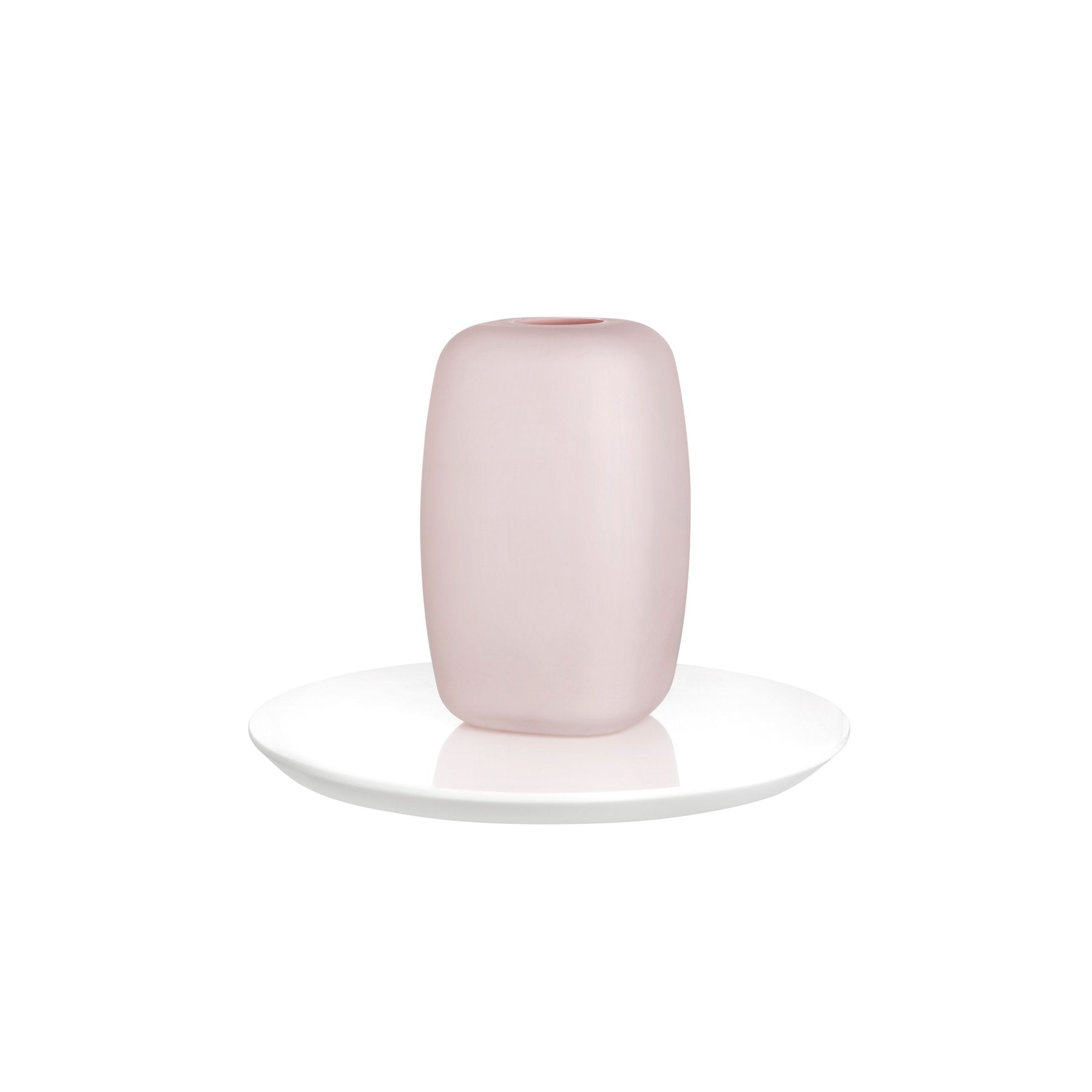 Sweets Vase Opal Pink with Glossy White Base Small-NUDE EU-Vasi-Vittorio Citro Boutique