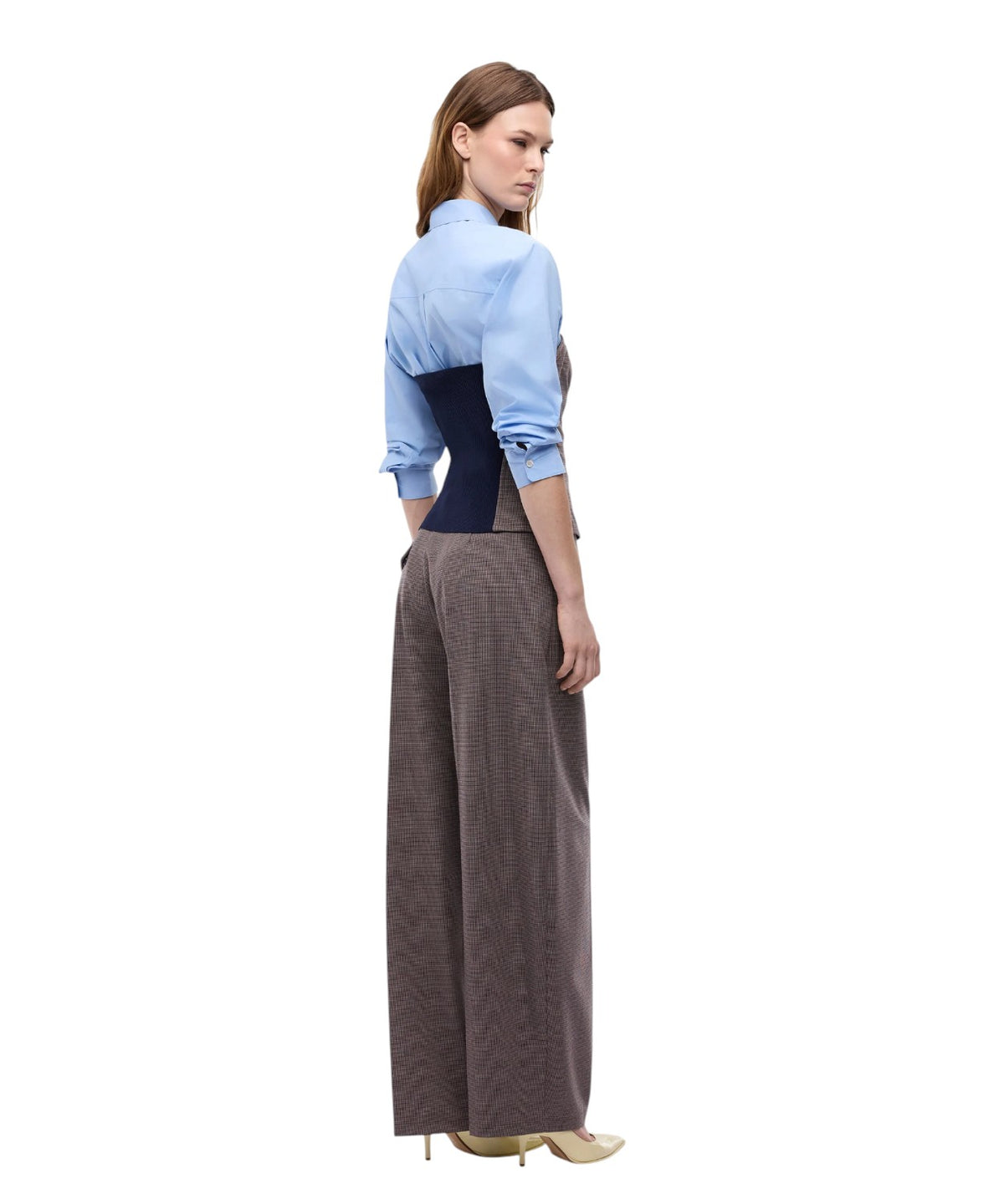 Tops femme Pinko bustier zippé en mélange de laine