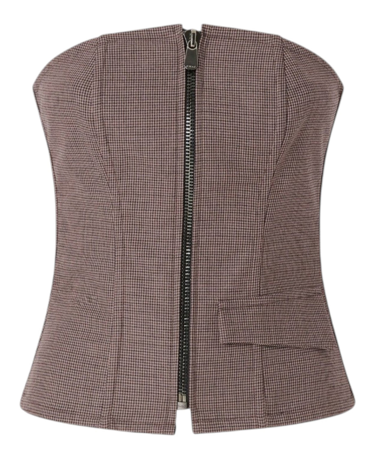 Tops femme Pinko bustier zippé en mélange de laine
