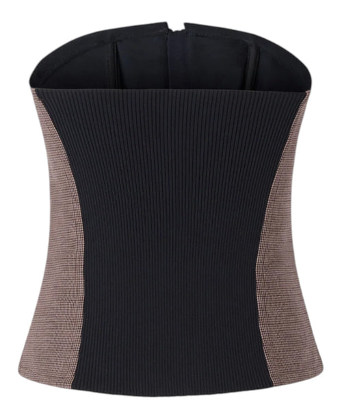 Tops femme Pinko bustier zippé en mélange de laine