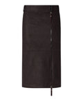 Jupe crayon femme effet cuir nubuck Pinko