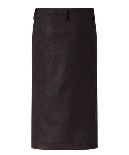Gonna Pencil Donna Effetto Pelle Nabuk di Pinko