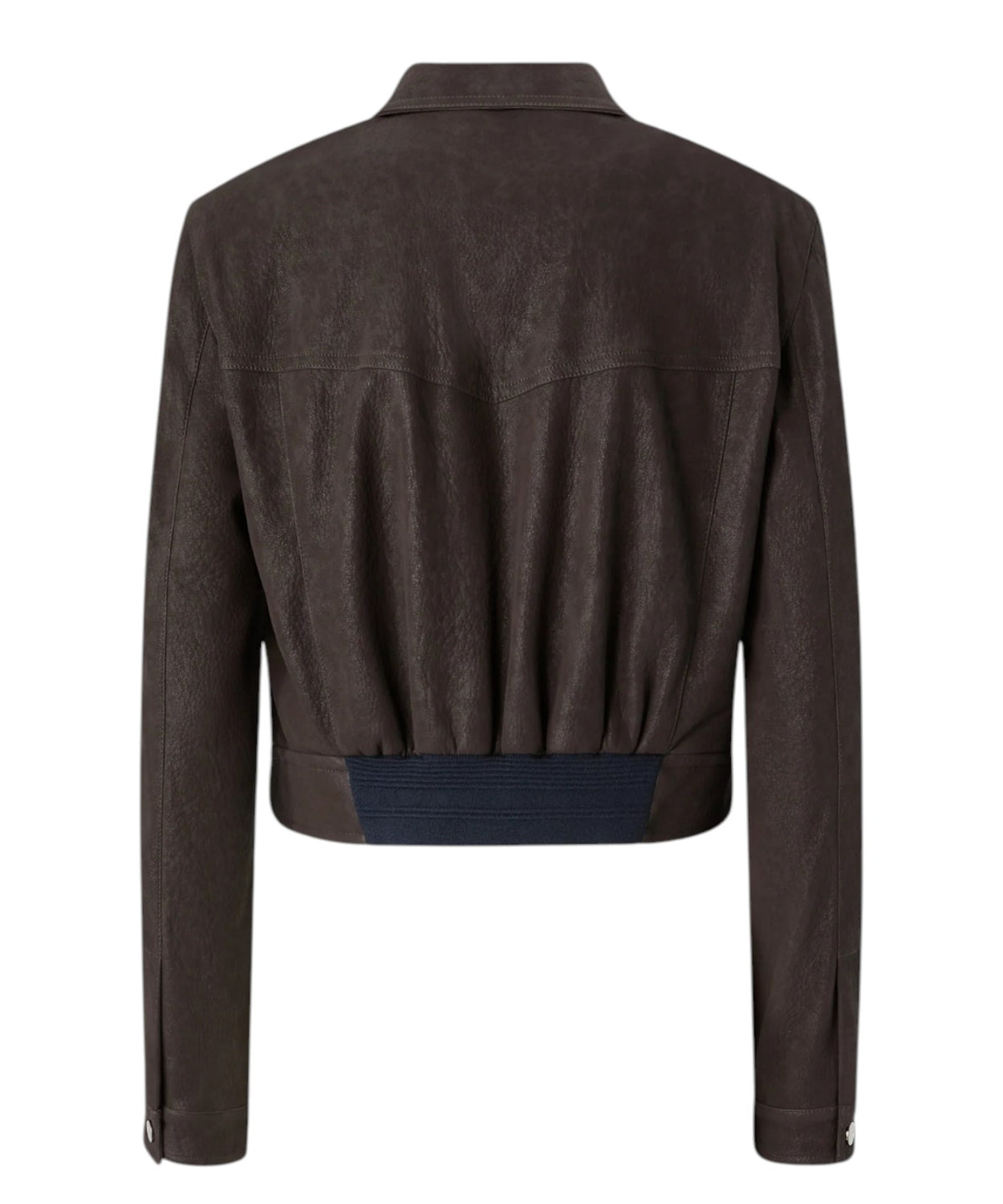 Veste courte en cuir nubuck PINKO