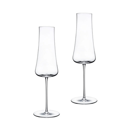 Set 2 calici da champagne Stem Zero Volcano