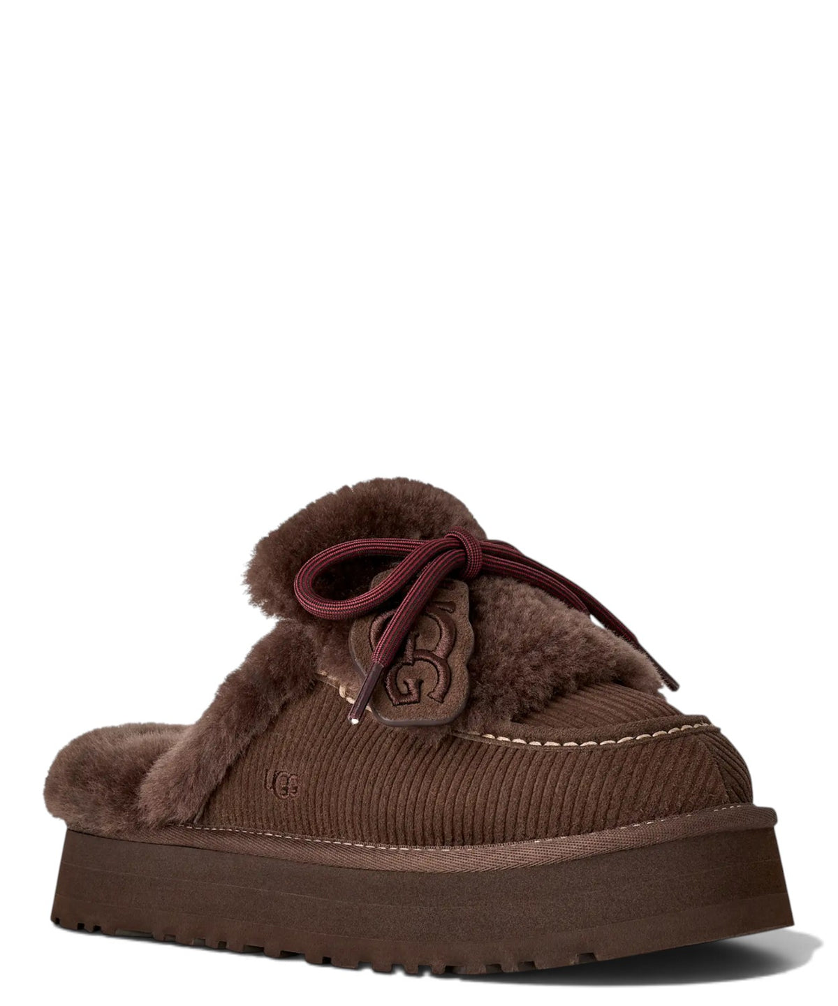 Disquette Heritage femme : chaussons en daim et peau lainée