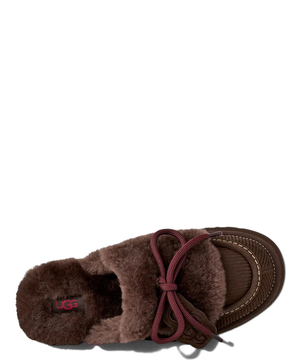 Disquette Heritage femme : chaussons en daim et peau lainée