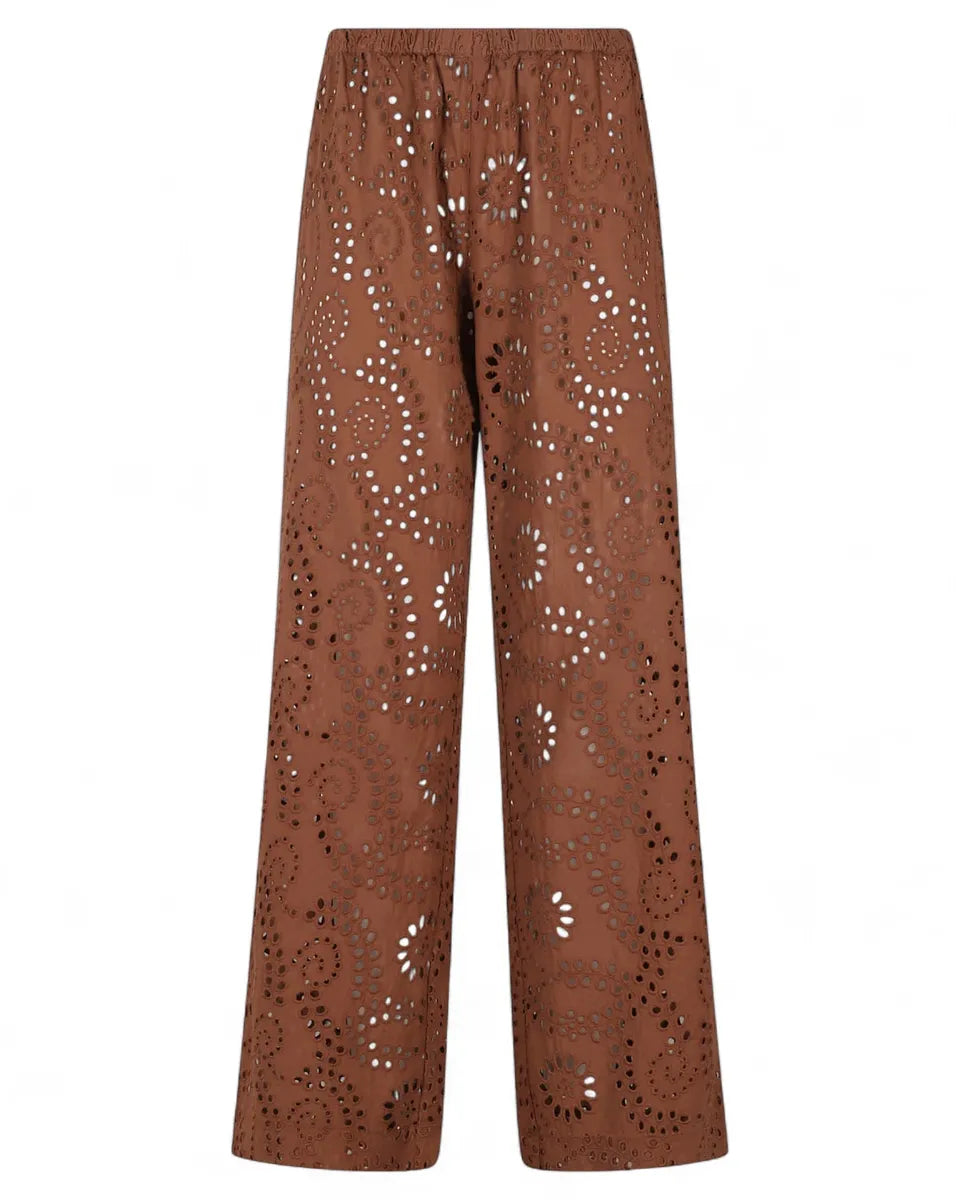 Pantaloni Inez in Cotone Sangallo-Mc2 Saint Barth-Pantaloni-Vittorio Citro Boutique