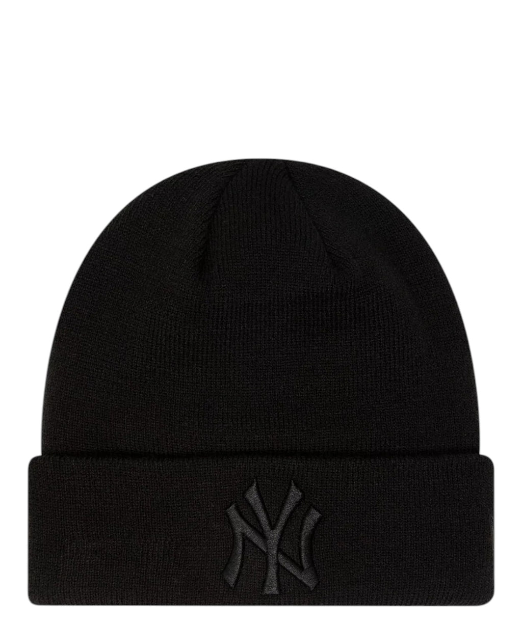 Bonnet à revers noir New Era Essential des New York Yankees