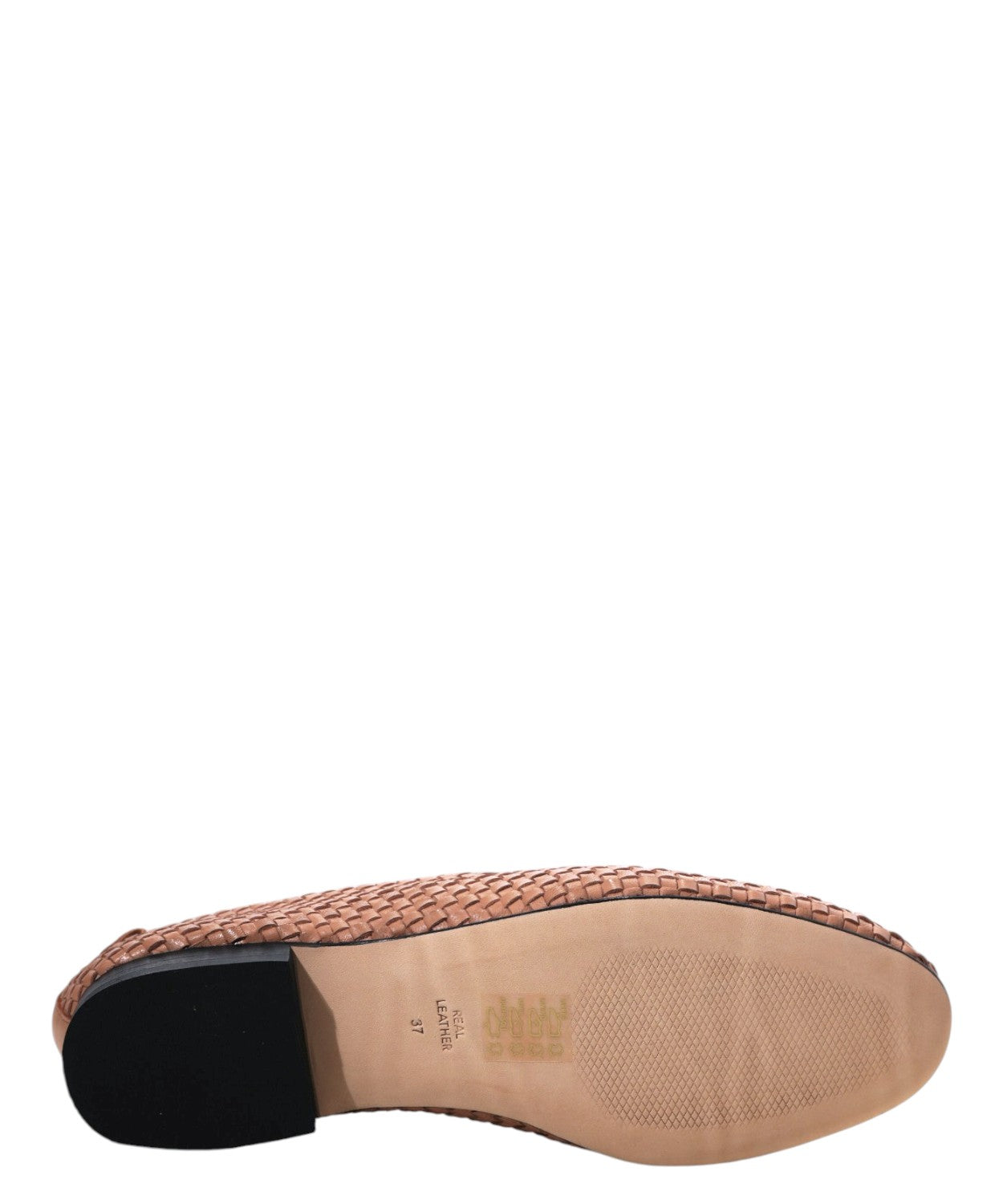 Mocassins en cuir tressé pour femme JVAM