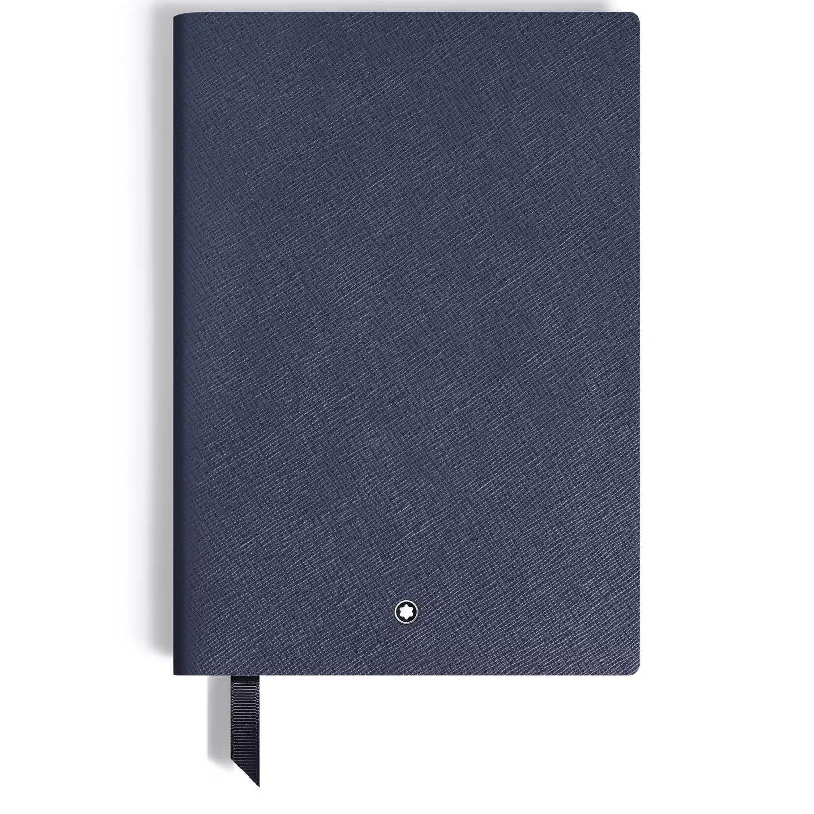 Montblanc blocco note Sartorial in pelle blu #146 a righe