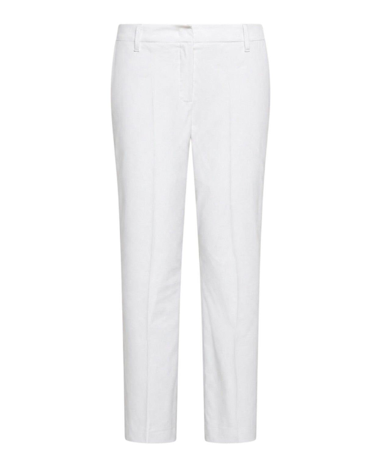 Pantalon cigarette en coton biologique et popeline stretch