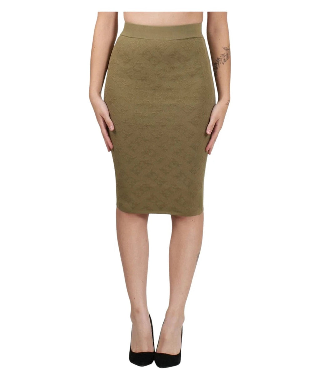Gonna Midi Decantazione in Misto Lyocell con Motivo Goffrato-Pinko-Gonne-Vittorio Citro Boutique