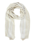 Sciarpa Twinset Logo con Frange e Fantasia
