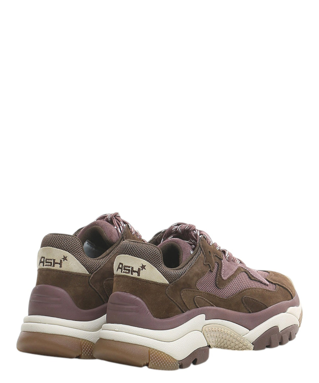 Sneakers ASH Addict 01 in pelle e tessuto con suola alta