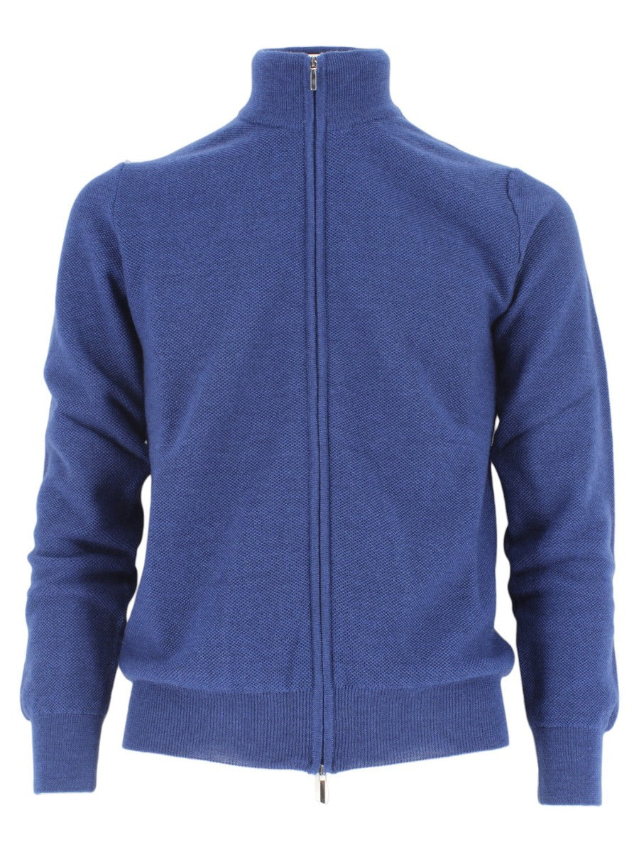 Giacca in Lana Extrafine con Zip-A-B-KOST-Maglieria-Vittorio Citro Boutique